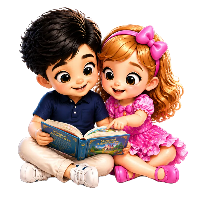 KidsPro duo reading together
