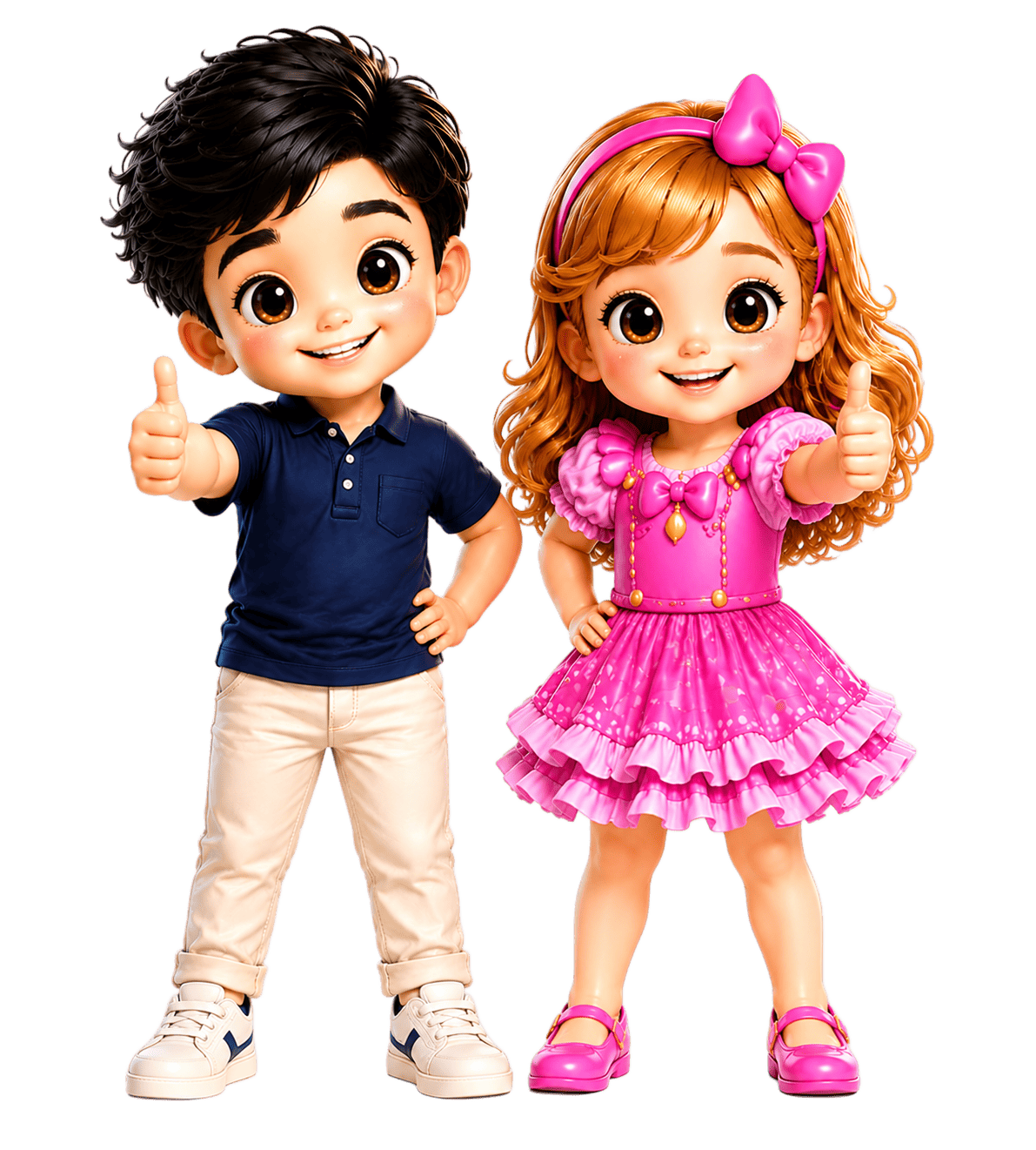 KidsPro duo giving a thumbs up